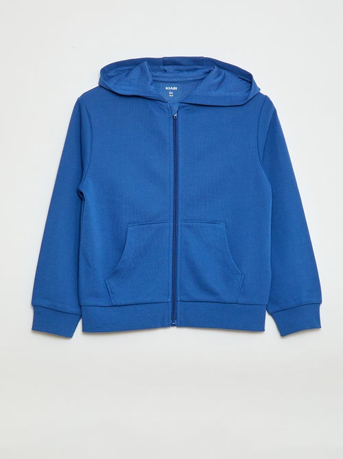Effen hoodie met rits - Kiabi