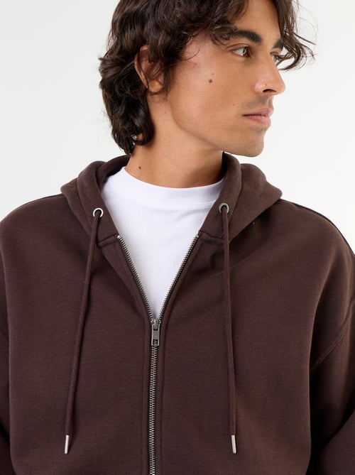 effen hoodie met rits - Kiabi