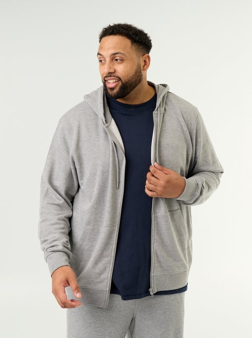 Effen hoodie met rits - Kiabi Effen hoodie met rits - Kiabi