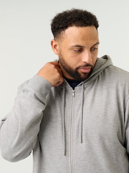 Effen hoodie met rits - Kiabi Effen hoodie met rits - Kiabi