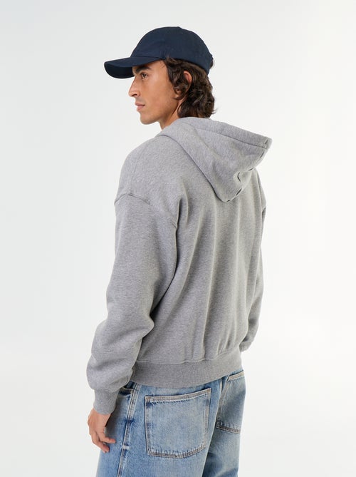 effen hoodie met rits - Kiabi