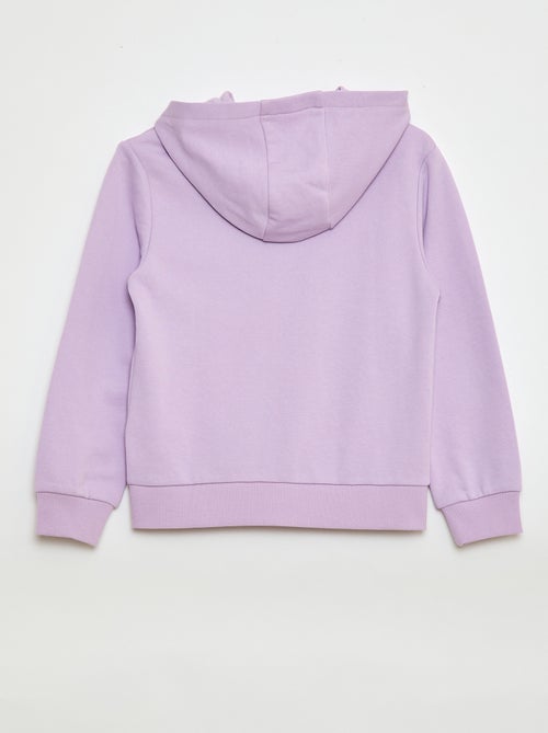 Effen hoodie met rits - Kiabi