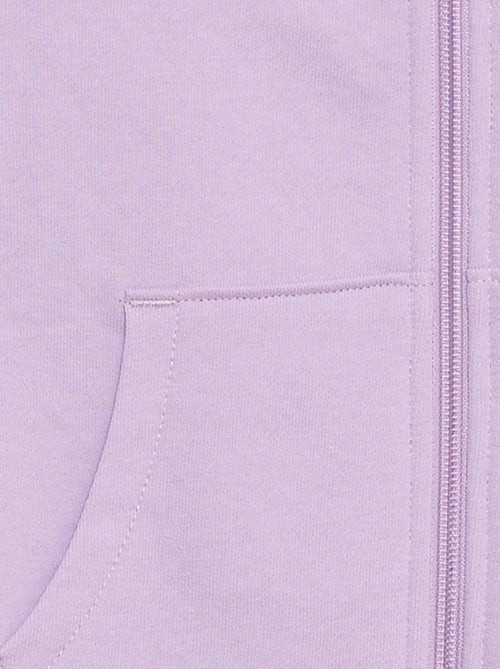 Effen hoodie met rits - Kiabi