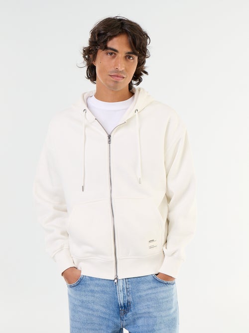 effen hoodie met rits - Kiabi