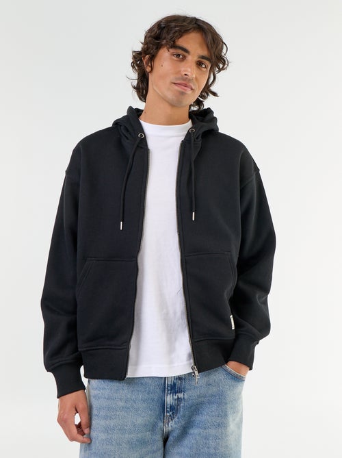 effen hoodie met rits - Kiabi
