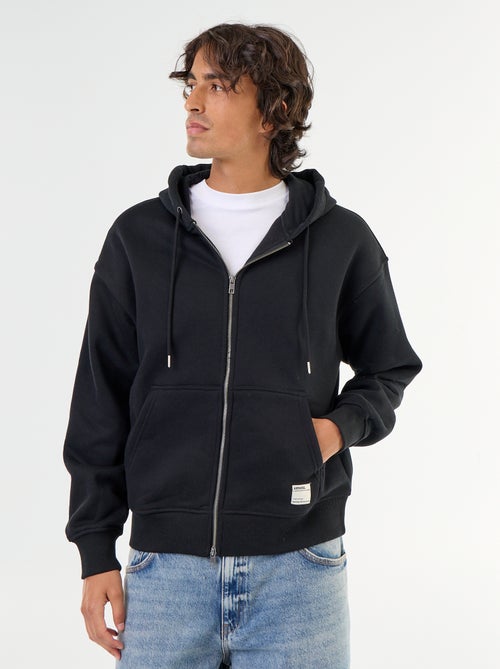 effen hoodie met rits - Kiabi