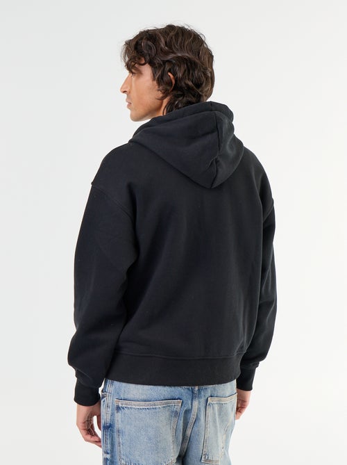 effen hoodie met rits - Kiabi