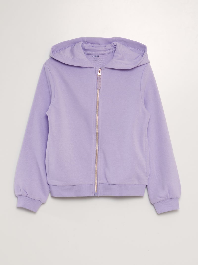 Effen hoodie PAARS - Kiabi