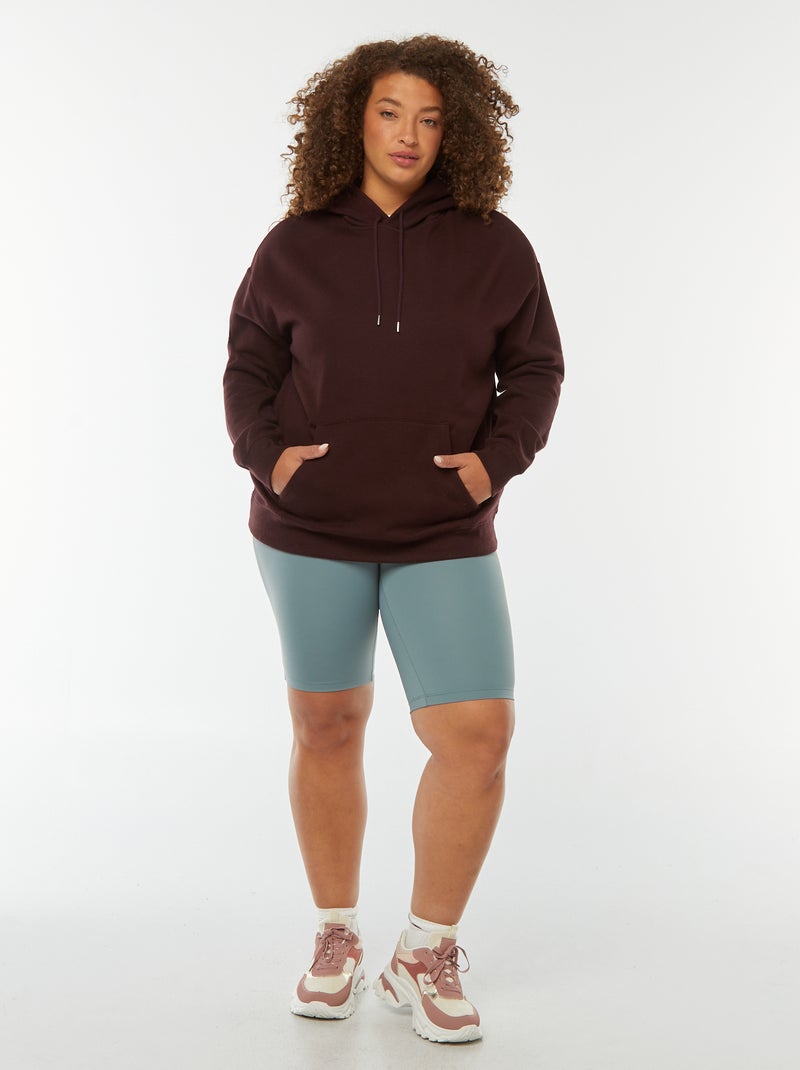 Effen hoodie Paars - Kiabi
