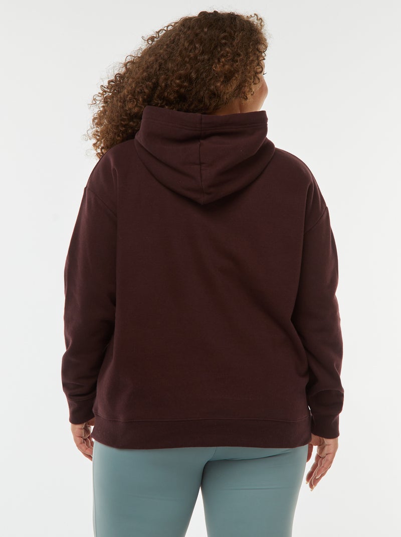 Effen hoodie Paars - Kiabi