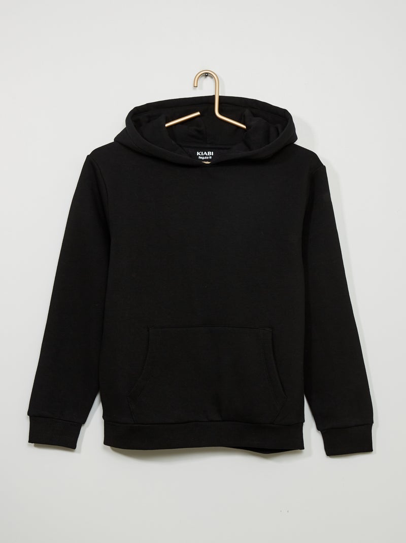 Effen hoodie zwart - Kiabi