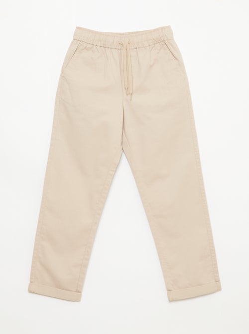 Effen jogger met boorden - Kiabi