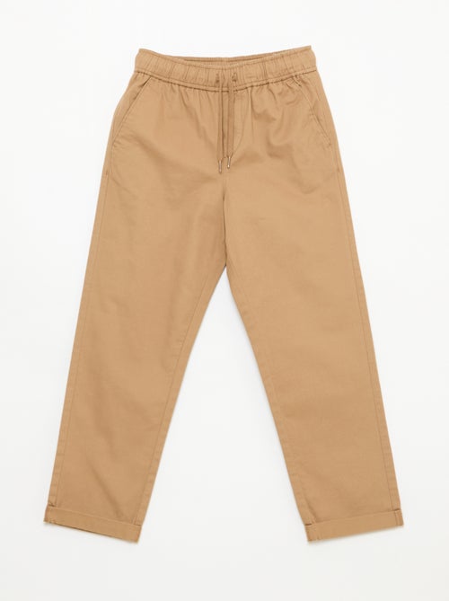 Effen jogger met boorden - Kiabi