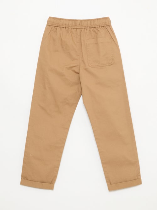 Effen jogger met boorden - Kiabi