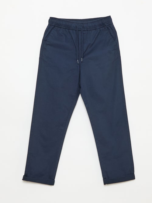 Effen jogger met boorden - Kiabi