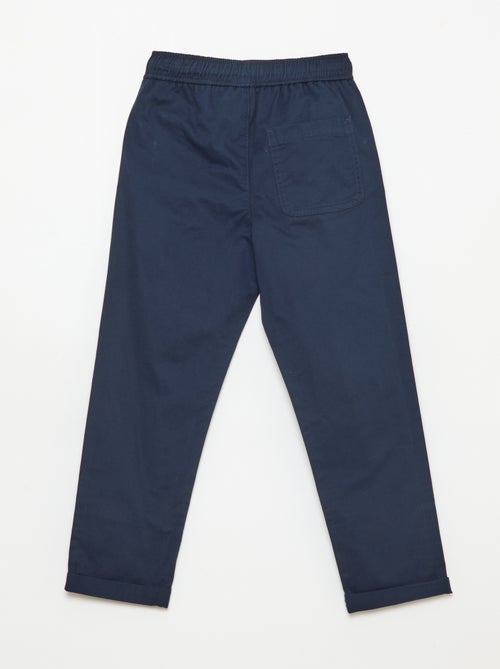 Effen jogger met boorden - Kiabi