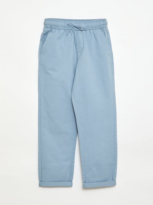 Effen jogger met boorden - Kiabi