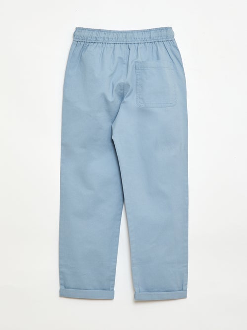 Effen jogger met boorden - Kiabi