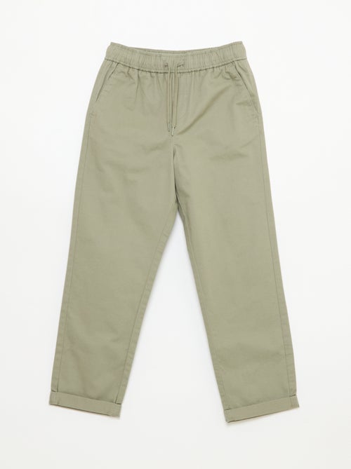 Effen jogger met boorden - Kiabi