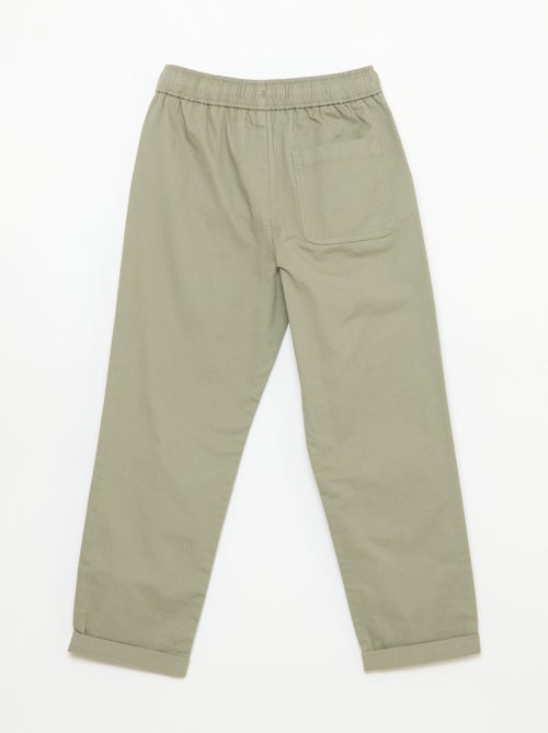 Effen jogger met boorden - Kiabi