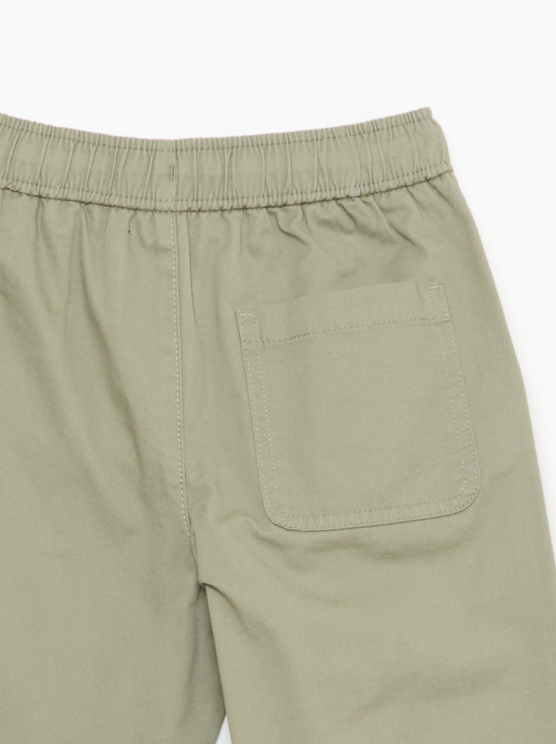 Effen jogger met boorden Groen - Kiabi