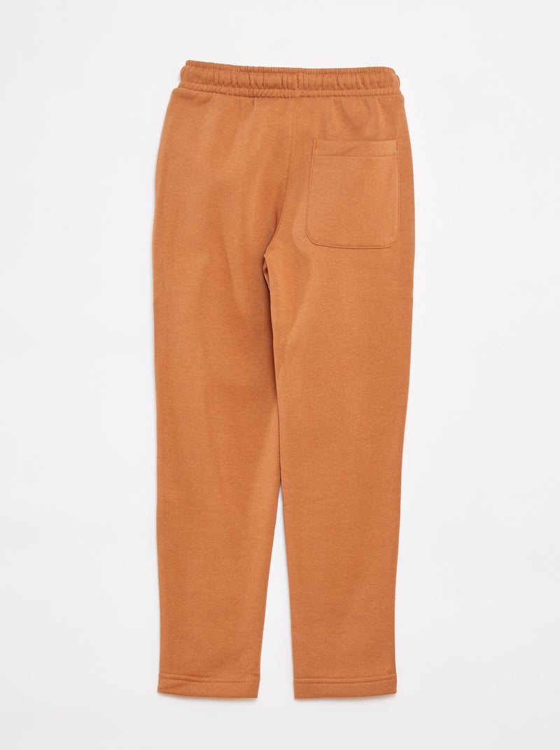 Effen joggingbroek - Nauwsluitend model Bruin - Kiabi