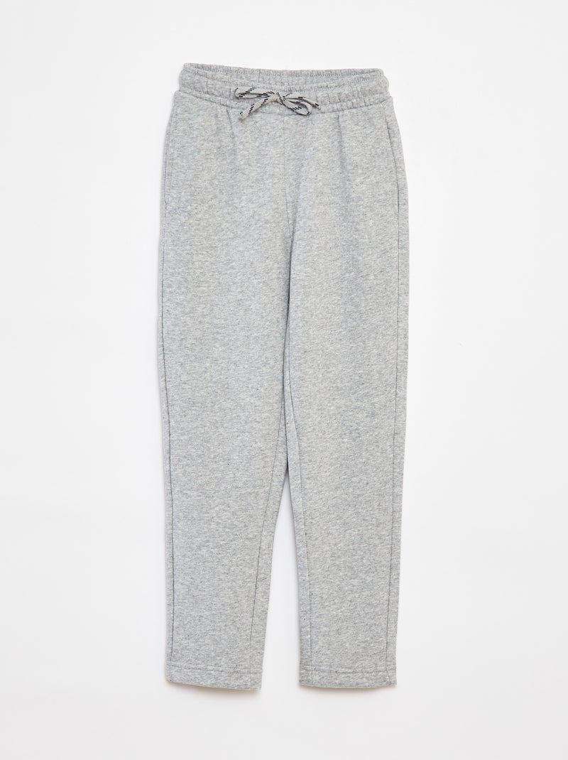Effen joggingbroek - Nauwsluitend model Grijs - Kiabi