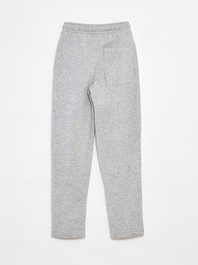 Effen joggingbroek - Nauwsluitend model Grijs - Kiabi