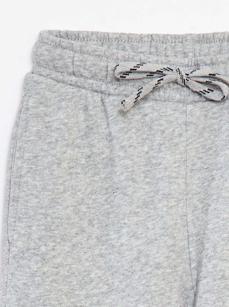 Effen joggingbroek - Nauwsluitend model Grijs - Kiabi