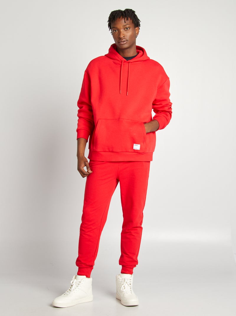 Effen joggingbroek - ROOD - Kiabi