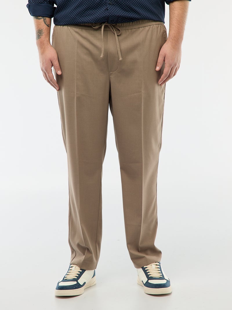 Effen joggingbroek Biege - Kiabi