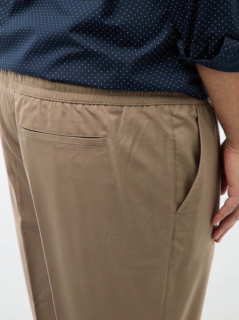 Effen joggingbroek Biege - Kiabi