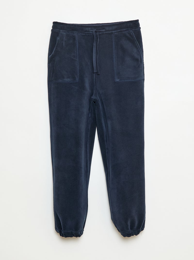 Effen joggingbroek met 2 zakken Blauw - Kiabi