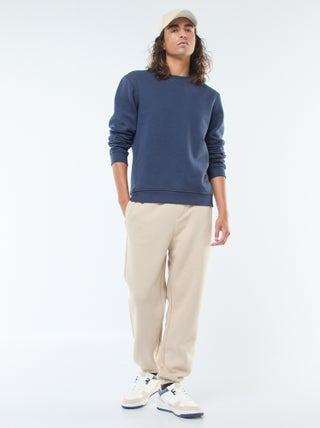 Effen joggingbroek met aantrekkoordje in de tailleband