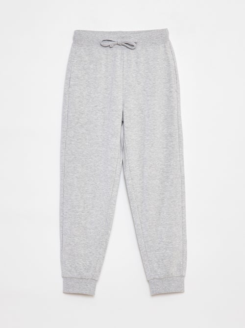Effen joggingbroek met elastische taille - Kiabi