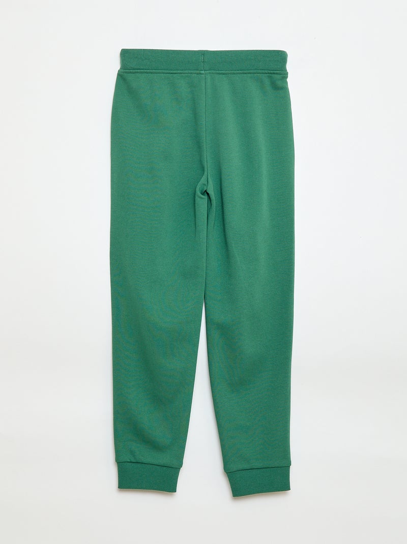 Effen joggingbroek met elastische taille Groen - Kiabi