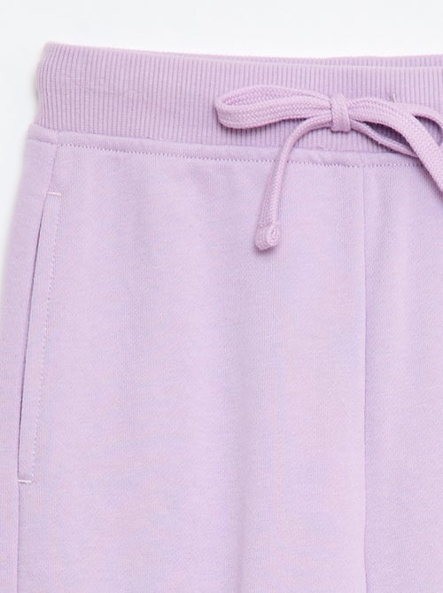 Effen joggingbroek met elastische taille - Kiabi