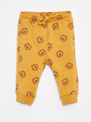 Effen joggingbroek met elastische tailleband
