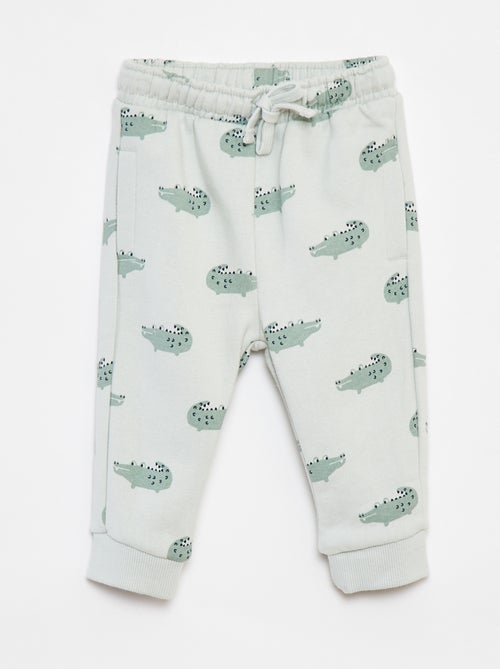 Effen joggingbroek met elastische tailleband - Kiabi