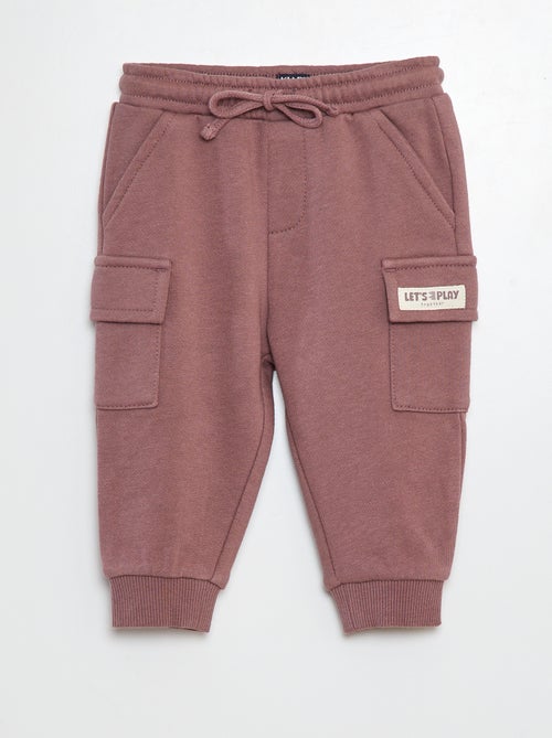 Effen joggingbroek met klepzakken - Kiabi