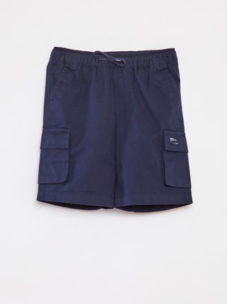 Effen joggingbroek met zakken met klepje