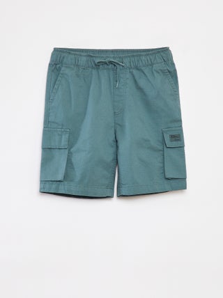 Effen joggingbroek met zakken met klepje