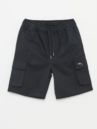 Effen joggingbroek met zakken met klepje