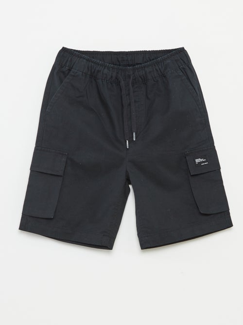 Effen joggingbroek met zakken met klepje - Kiabi