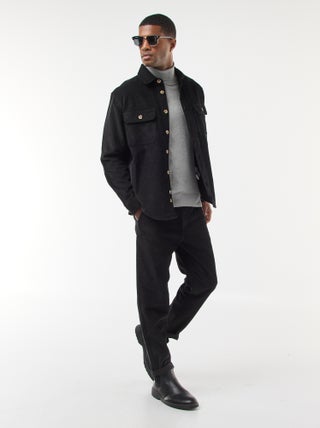 Effen joggingbroek van corduroy