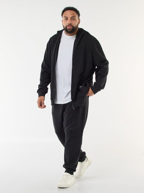 Effen joggingbroek van katoenen piquétricot - Kiabi