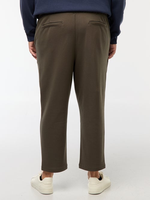 Effen joggingbroek van piquétricot - Kiabi