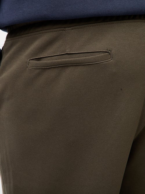 Effen joggingbroek van piquétricot - Kiabi