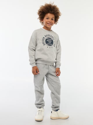 Effen joggingbroek van sweatstof