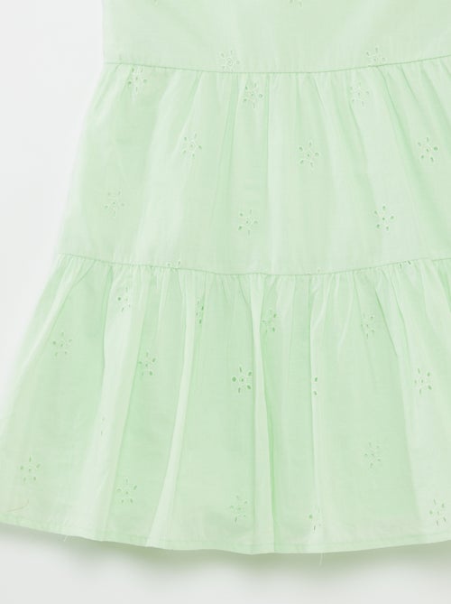 Effen jurk met gevlochten bandjes - Kiabi